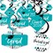 Big Dot of Happiness Teal Graduation Class of 2026 Decorations Hanging Swirls - Set of 40